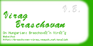 virag braschovan business card